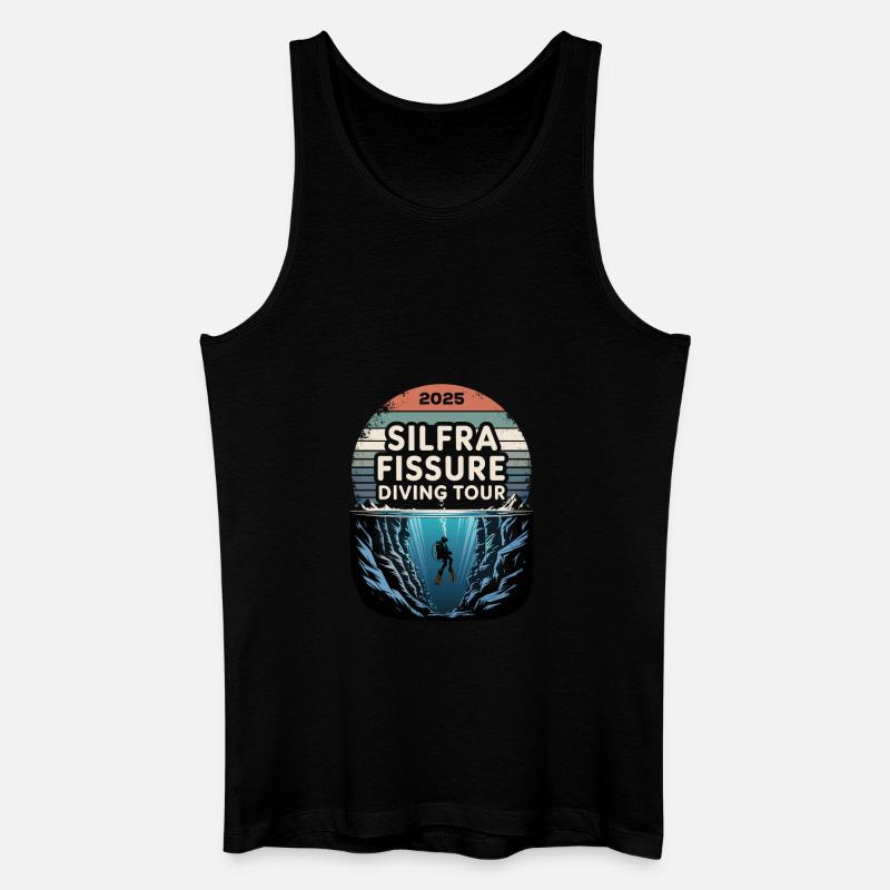 DivingTour Silfra 2025 - Männer Bio Tank Top - Schwarz