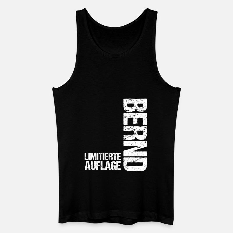 Bernd - Männer Bio Tank Top - Schwarz