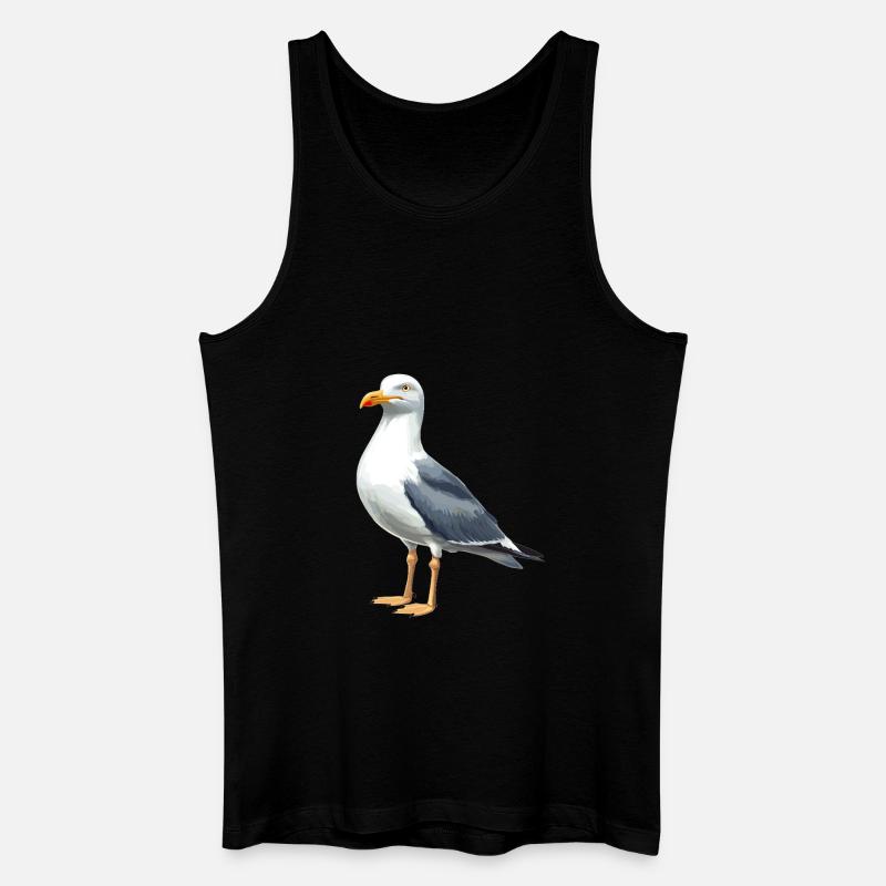Möwen Möwe - Männer Bio Tank Top - Schwarz