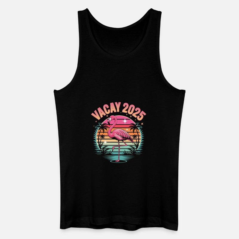 Flamingo Sommer 2025 - Männer Bio Tank Top - Schwarz