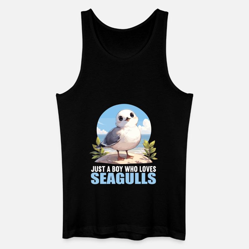 Möwen Möwe - Männer Bio Tank Top - Schwarz