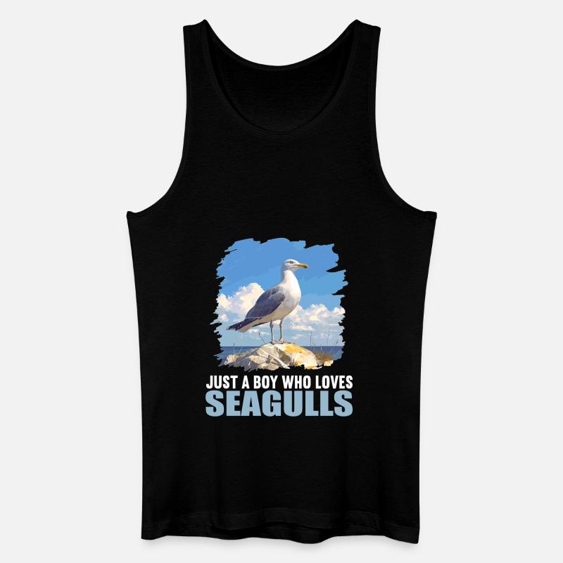 Möwen Möwe - Männer Bio Tank Top - Schwarz