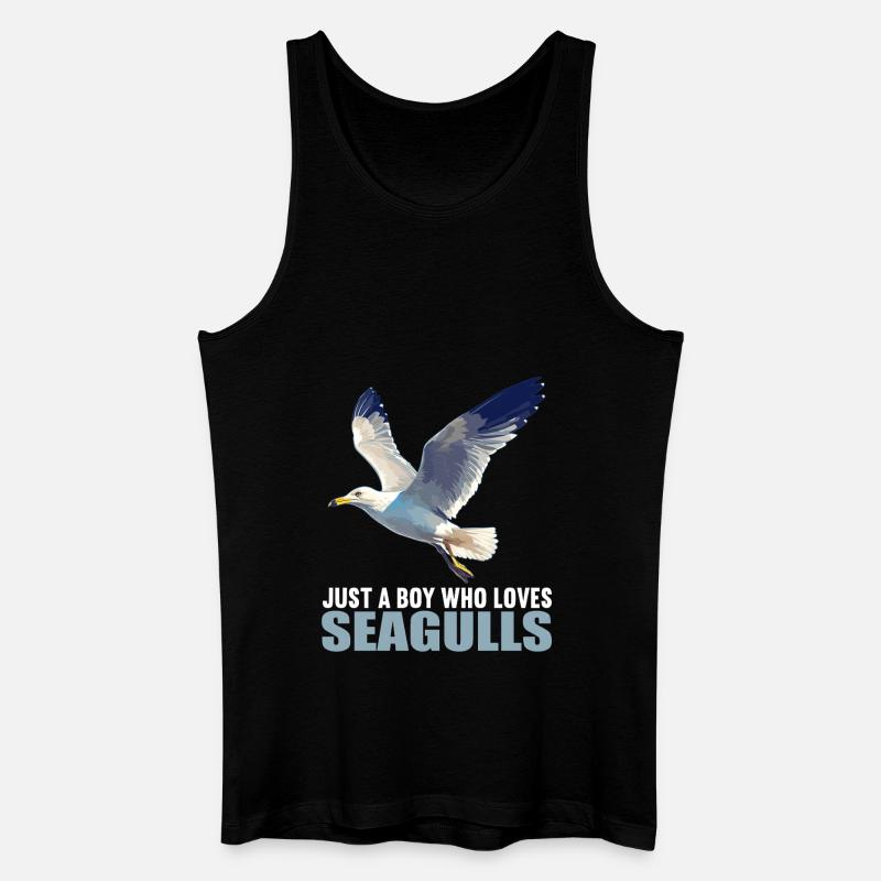 Möwen Möwe - Männer Bio Tank Top - Schwarz