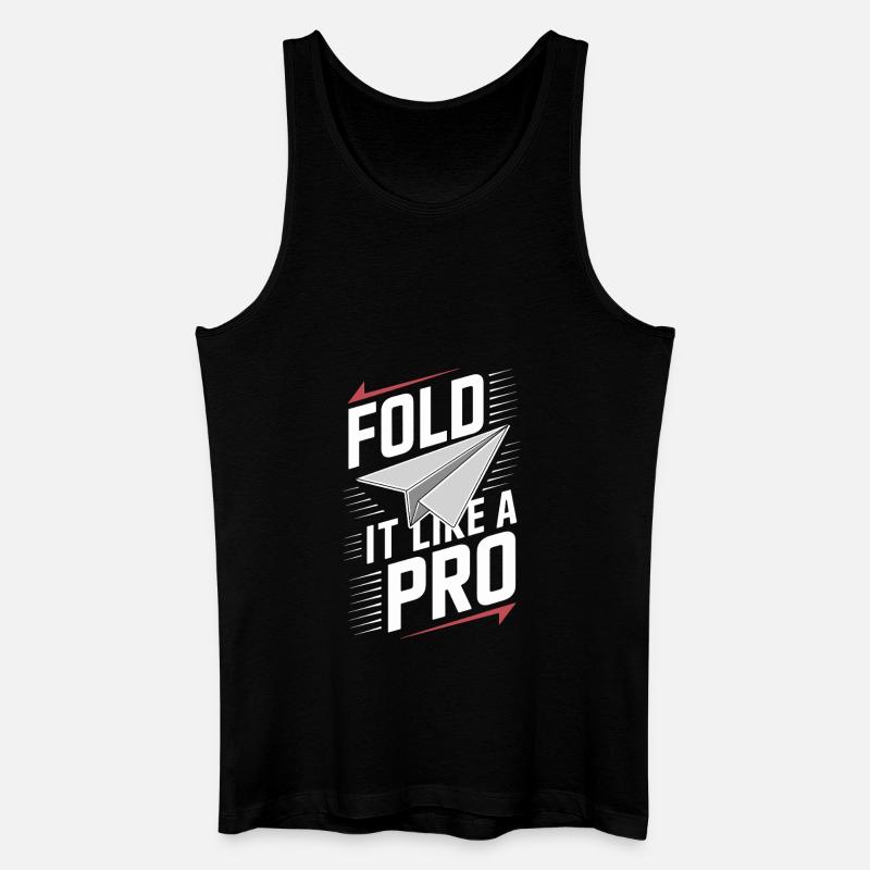 Papierflugzeugbauer Diy Folding Experte Creative - Männer Bio Tank Top - Schwarz