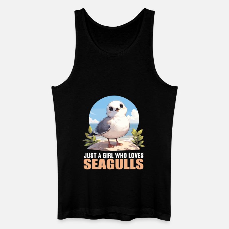 Möwen Möwe - Männer Bio Tank Top - Schwarz