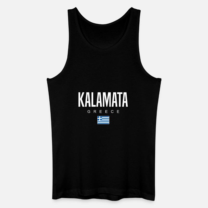 Kalamata, Grèce - Débardeur bio Homme - noir