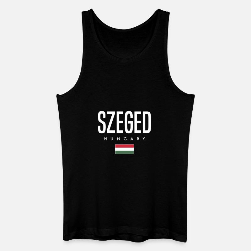 Szeged Ungarn - Männer Bio Tank Top - Schwarz