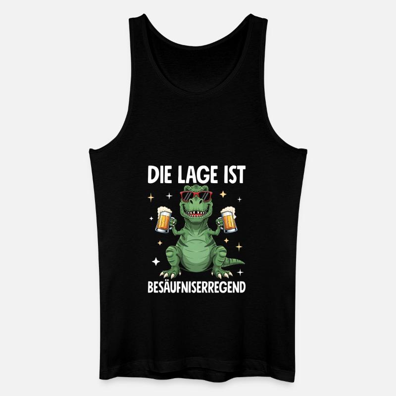 Die Lage Ist Besäufniserregend - Männer Bio Tank Top - Schwarz