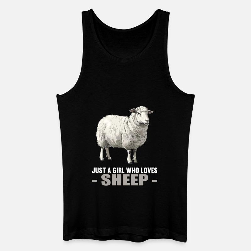 Schafe Schaf - Männer Bio Tank Top - Schwarz