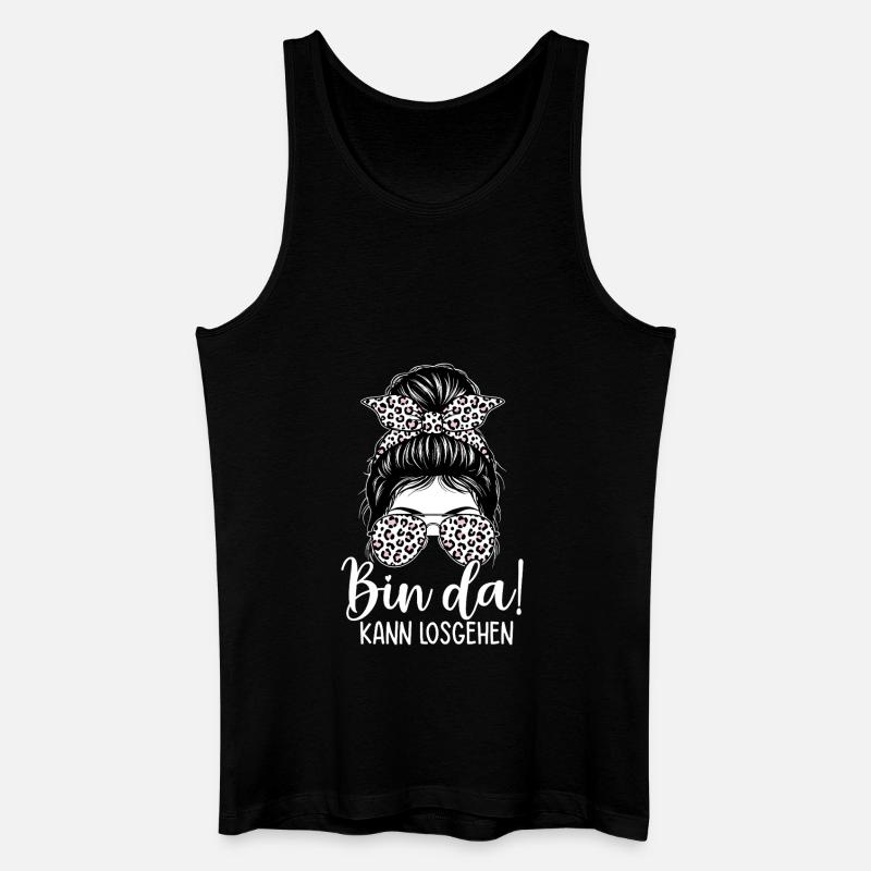 Bin Da Kann Losgehen - Männer Bio Tank Top - Schwarz