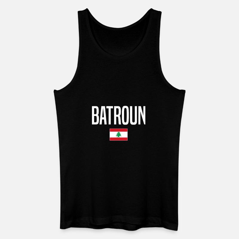 Batroun Libanon - Männer Bio Tank Top - Schwarz