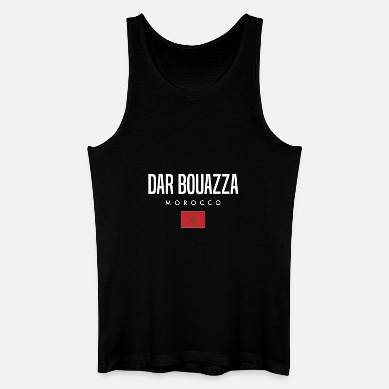 Dar Bouazza Marokko - Männer Bio Tank Top - Schwarz