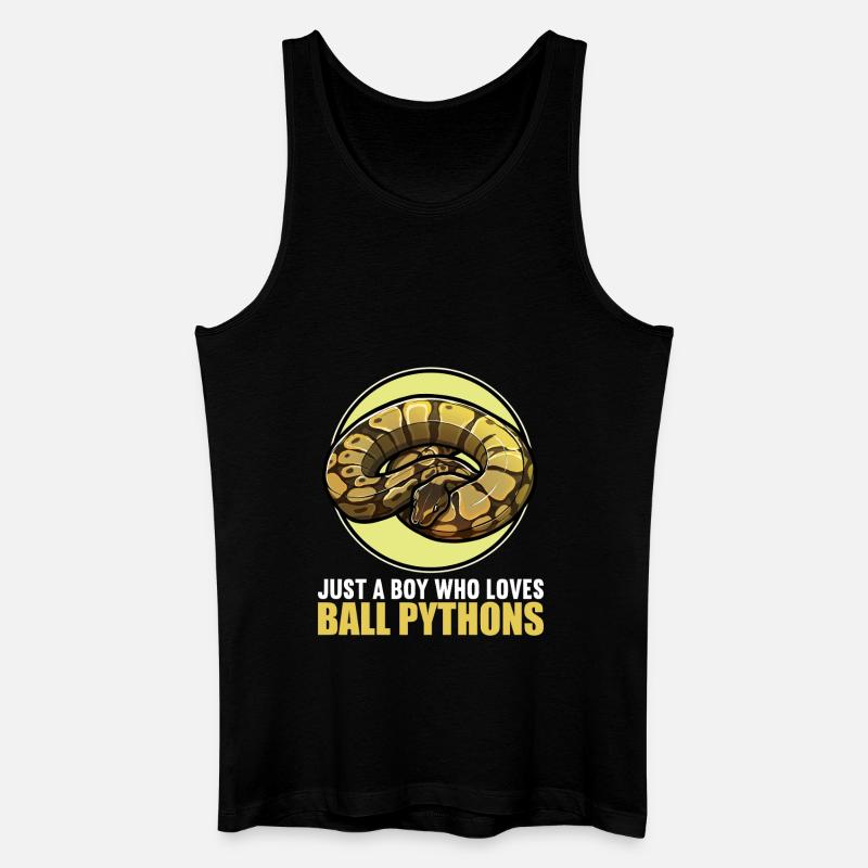 Ball Python Königspythons Königspython - Männer Bio Tank Top - Schwarz