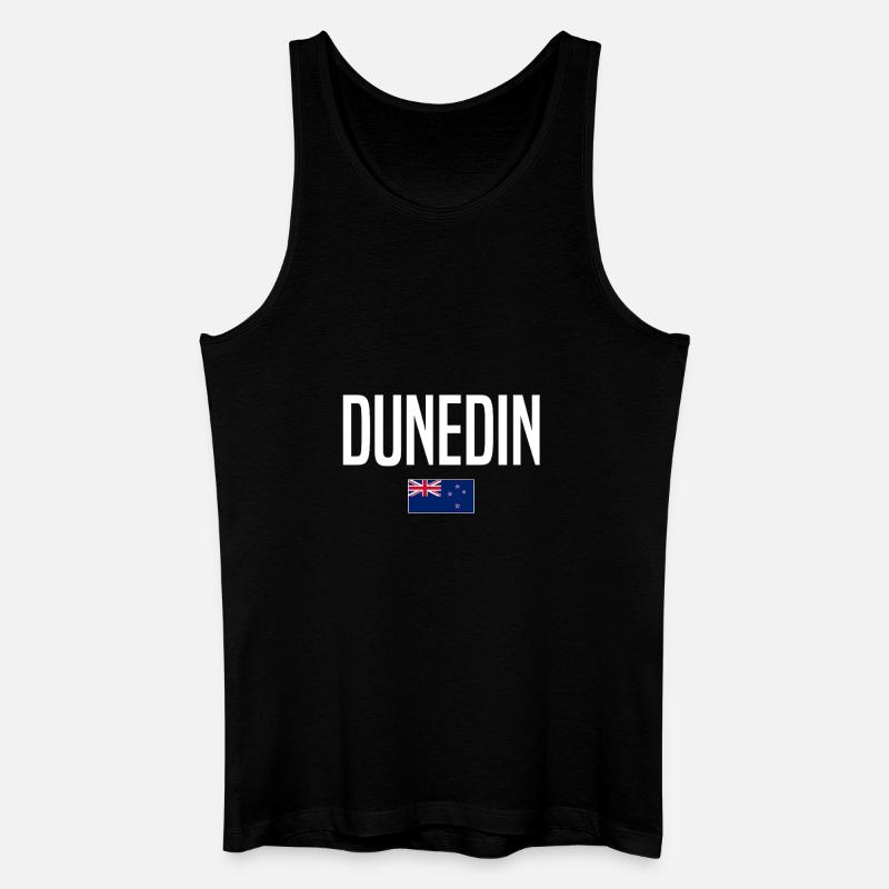 Dunedin Neuseeland - Männer Bio Tank Top - Schwarz
