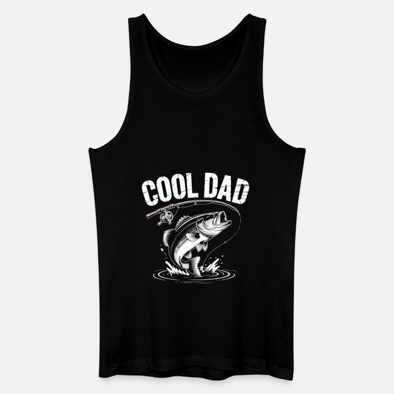 COOLER VATER - Männer Bio Tank Top - Schwarz