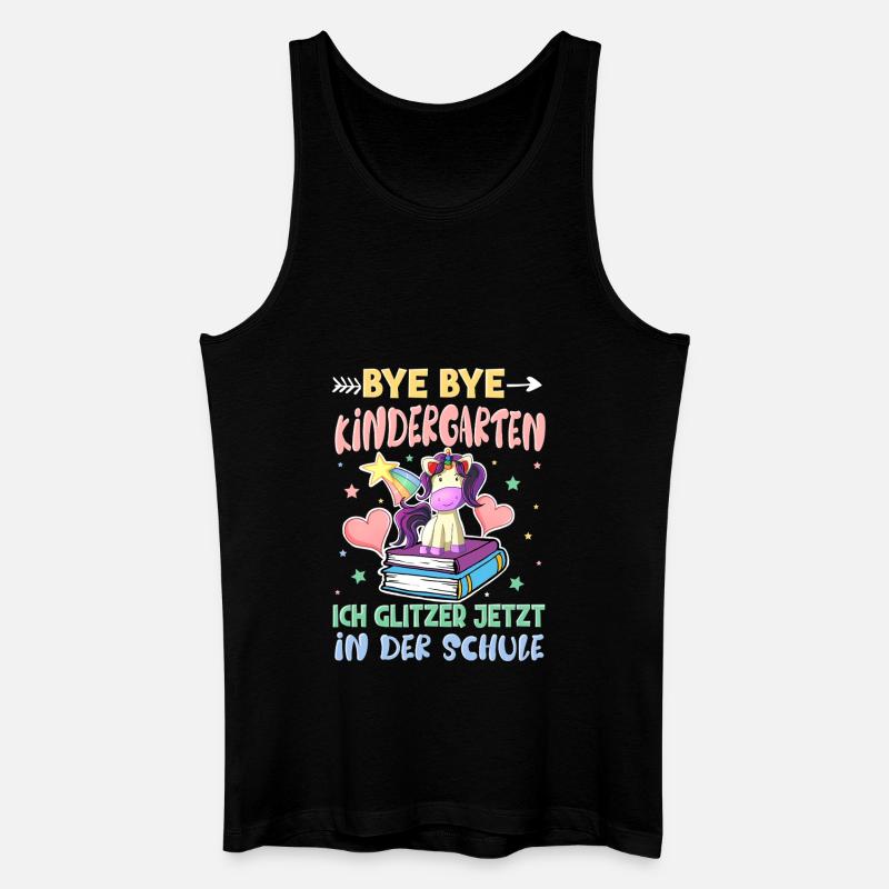Bye Bye Kindergarten Einschulung - Männer Bio Tank Top - Schwarz