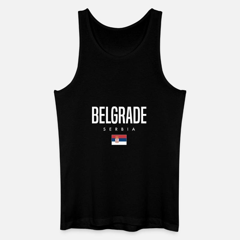 Belgrad Serbien - Männer Bio Tank Top - Schwarz