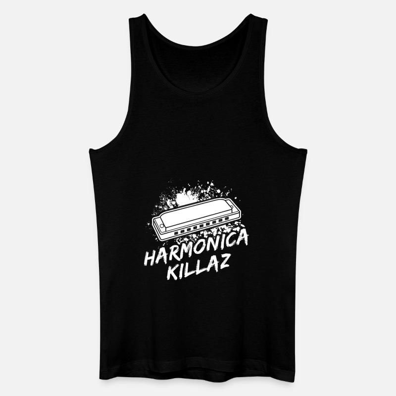 Harmonica Musican Killaz Harmonica - Men’s Organic Tank Top - black