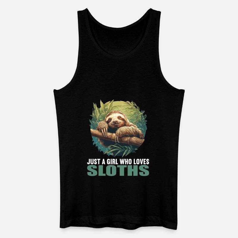 Faultiere Faultier - Männer Bio Tank Top - Schwarz