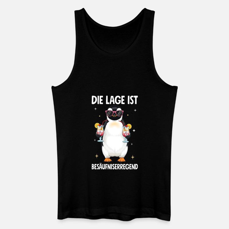 Die Lage Ist Besäufniserregend - Männer Bio Tank Top - Schwarz