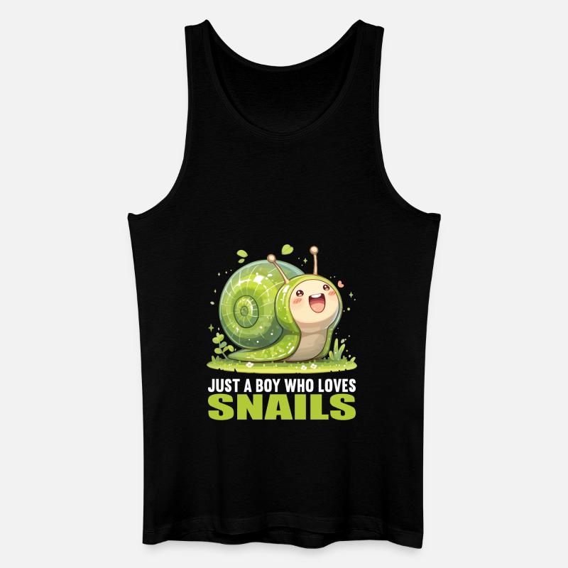 Escargots Escargot - Débardeur bio Homme - noir