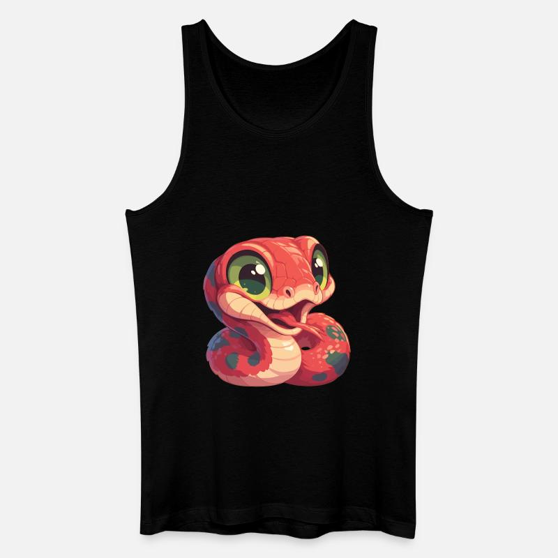 Schlangen Schlange - Männer Bio Tank Top - Schwarz
