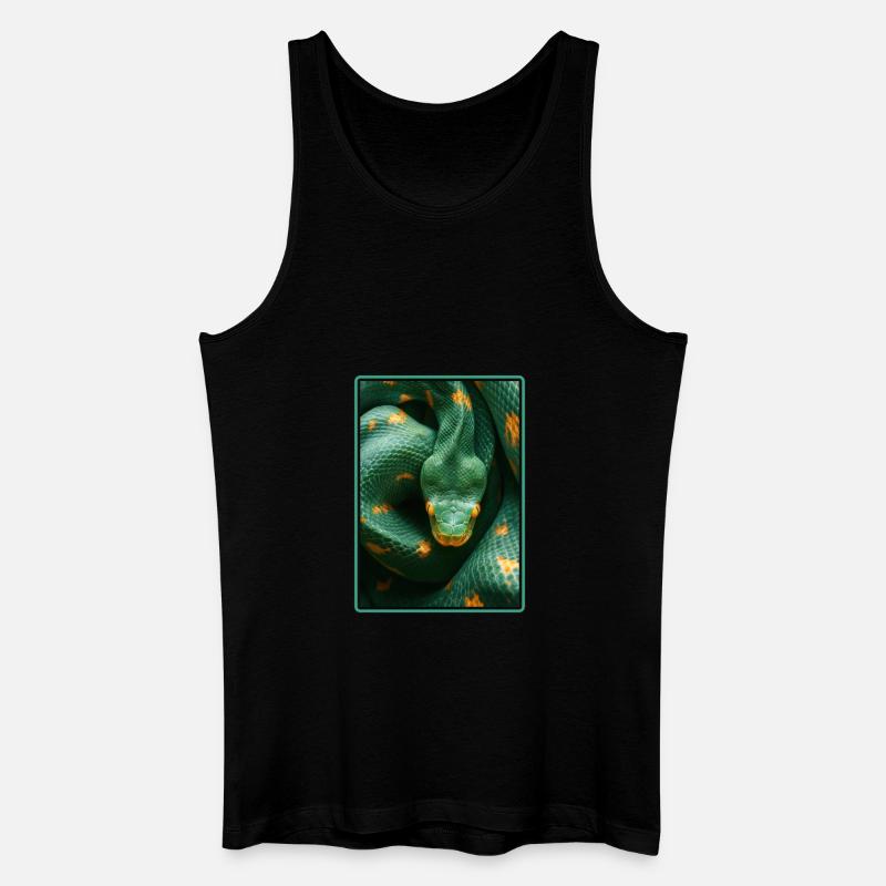 Schlangen Schlange - Männer Bio Tank Top - Schwarz