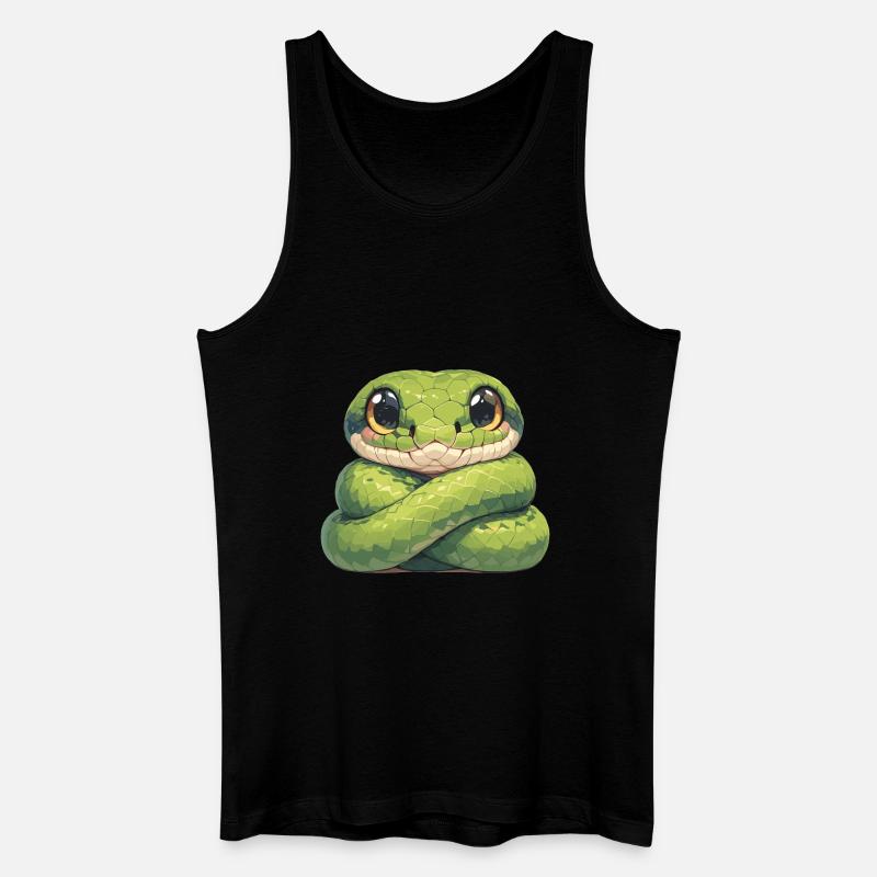 Serpenti Serpente - Canotta ecologica da uomo - nero