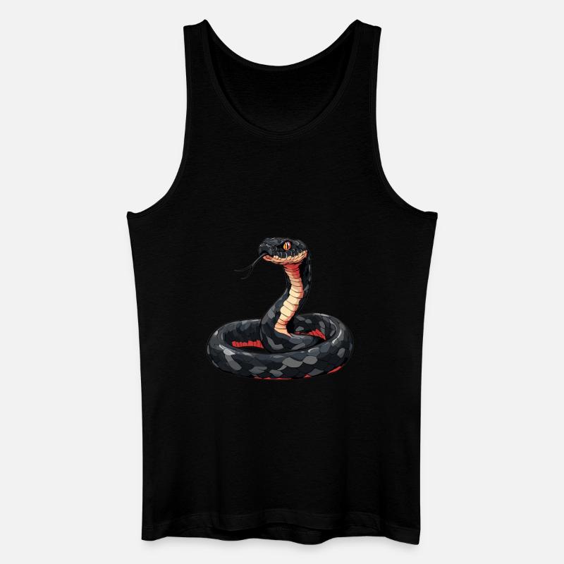 Schlangen Schlange - Männer Bio Tank Top - Schwarz