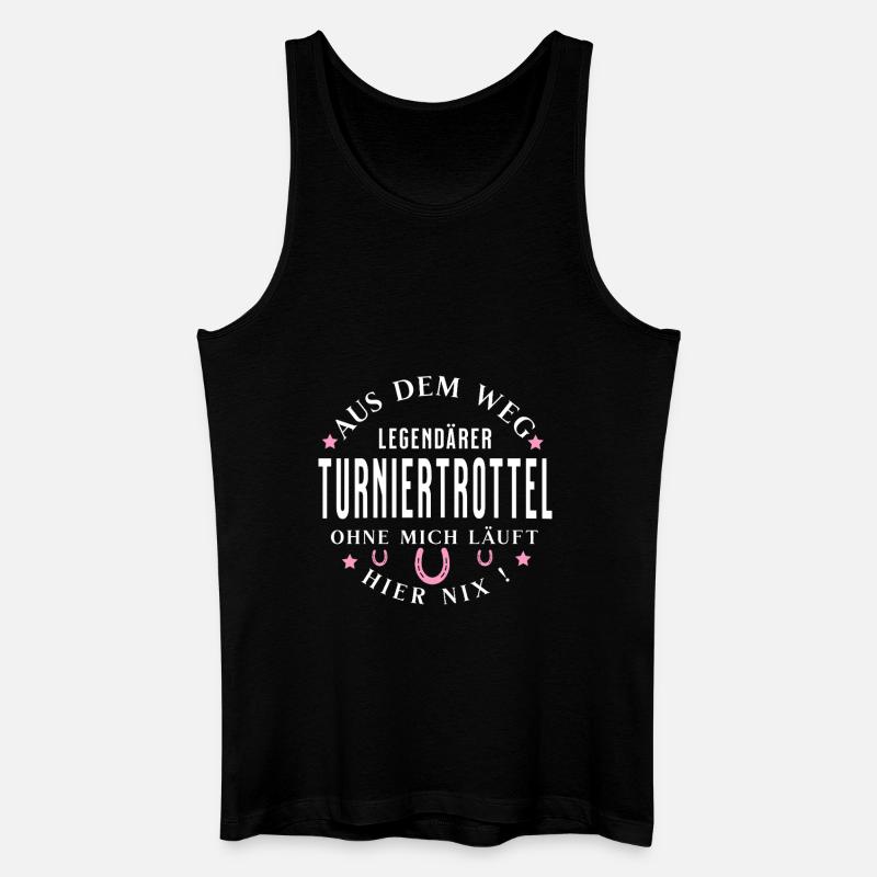 Legendärer Turniertrottel - Männer Bio Tank Top - Schwarz
