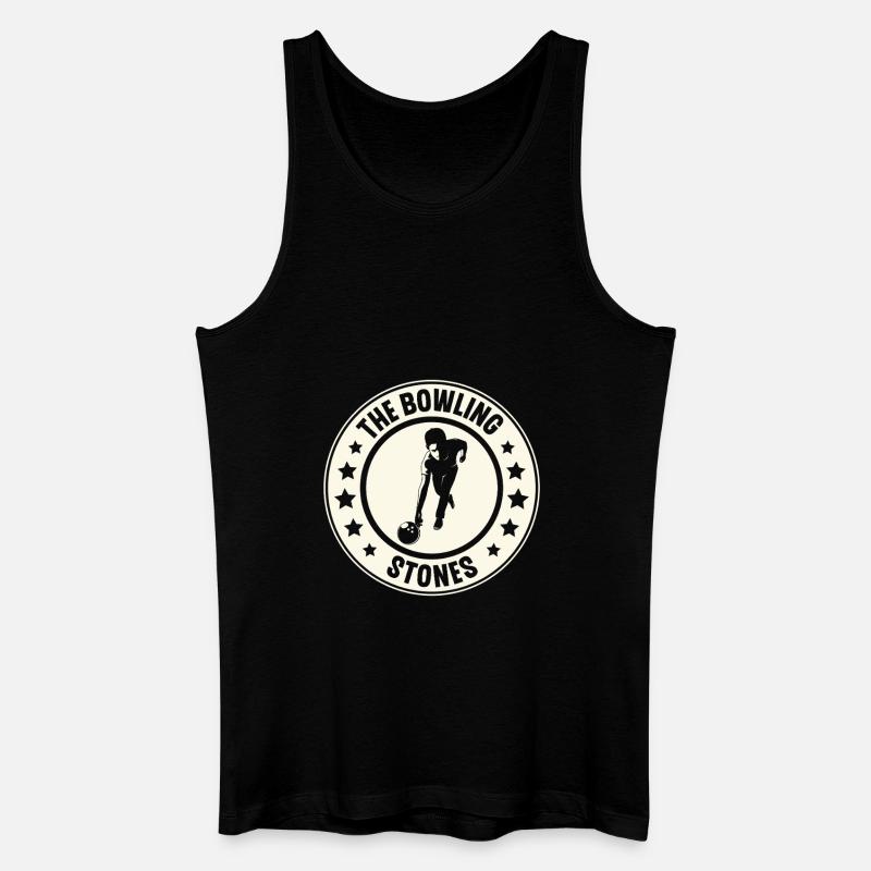 Bowling - Männer Bio Tank Top - Schwarz