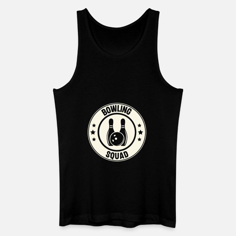 Bowling - Männer Bio Tank Top - Schwarz