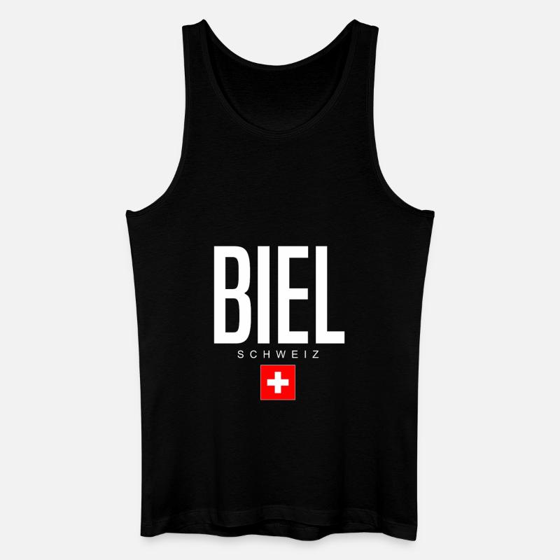 Biel Schweiz - Männer Bio Tank Top - Schwarz