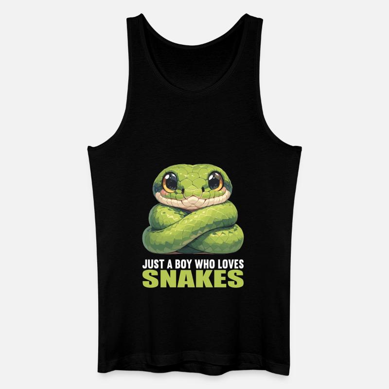 Schlangen Schlange - Männer Bio Tank Top - Schwarz