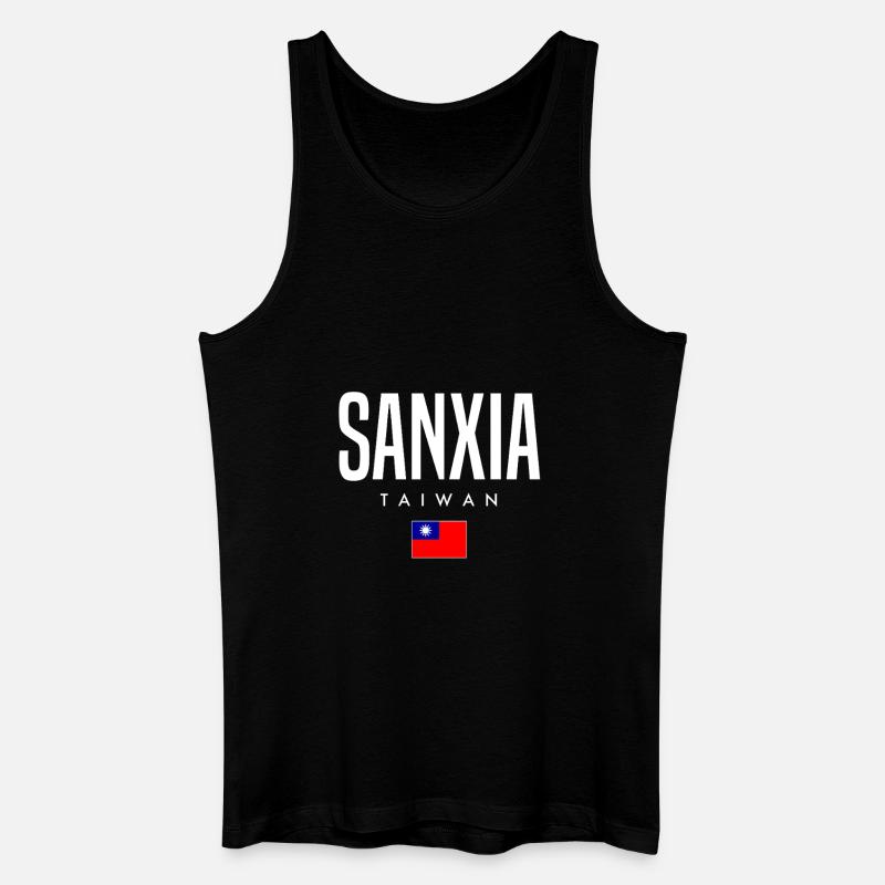 Sanxia Taiwan - Männer Bio Tank Top - Schwarz