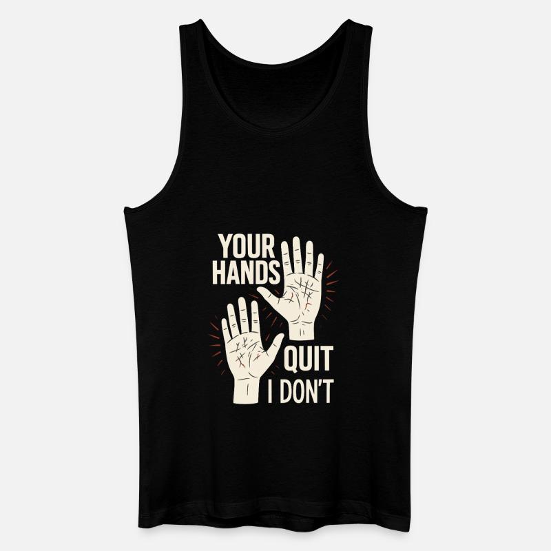 Griffkrafttraining Für Kletterer Hangboard - Männer Bio Tank Top - Schwarz
