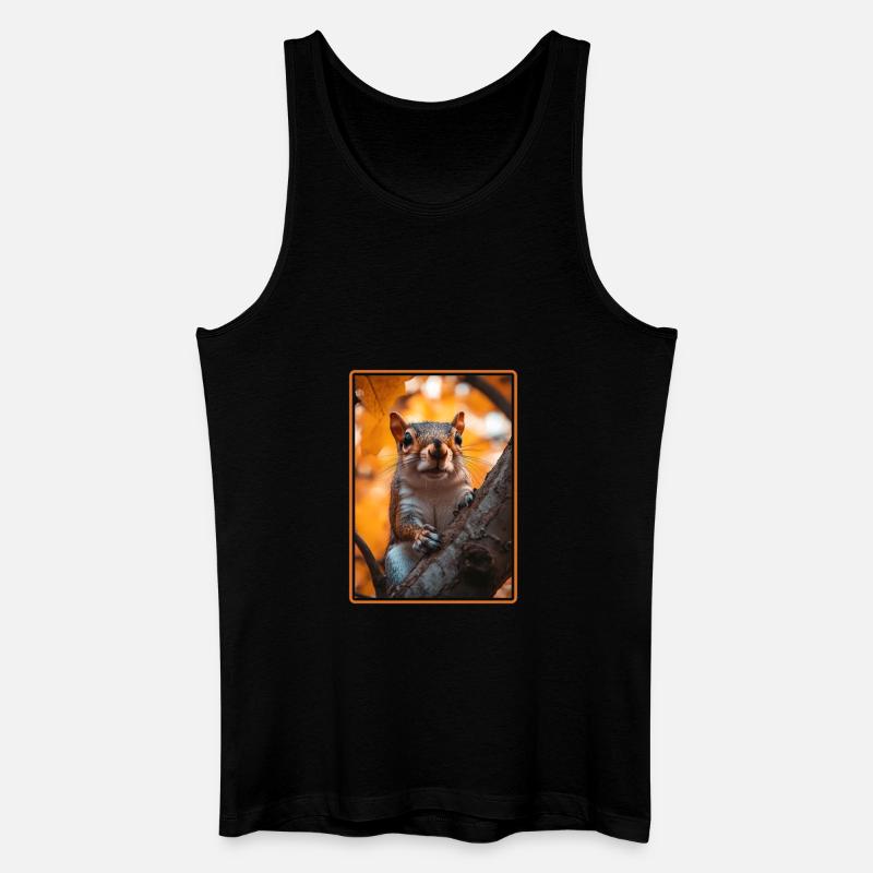 Eichhörnchen - Männer Bio Tank Top - Schwarz