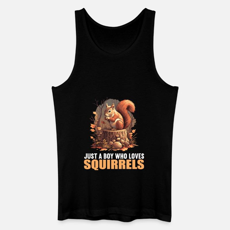 Eichhörnchen - Männer Bio Tank Top - Schwarz