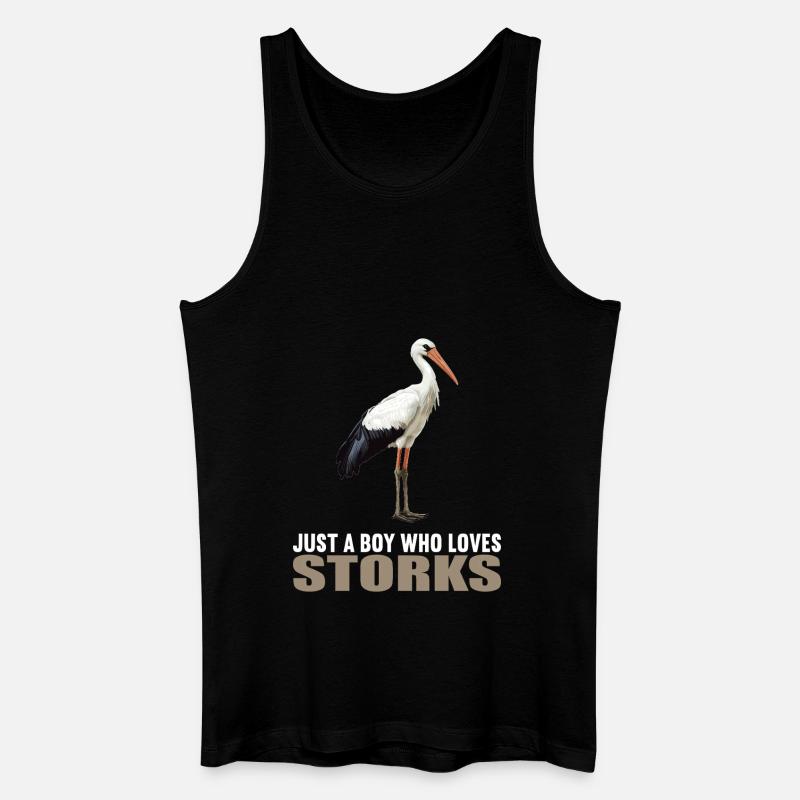 Störche Storch - Männer Bio Tank Top - Schwarz