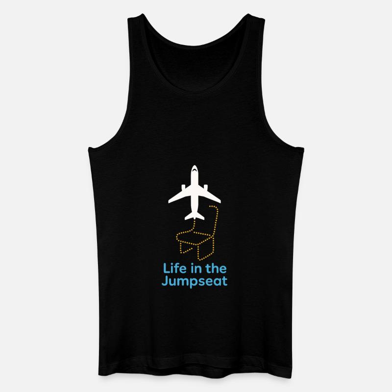 Flugbegleiter Kabinencrew Leben Luftfahrt - Männer Bio Tank Top - Schwarz