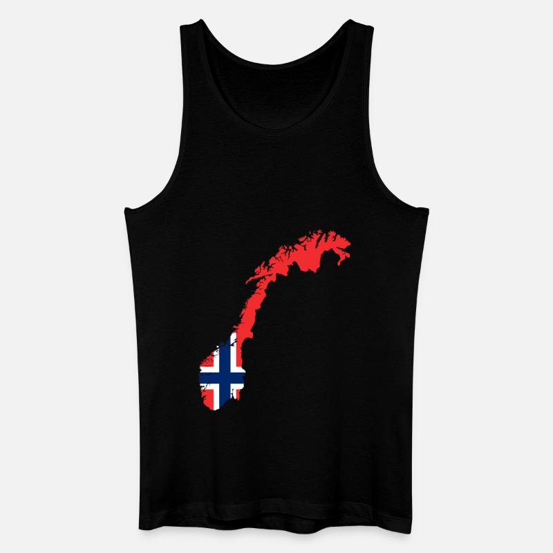 Norwegen Norway - Männer Bio Tank Top - Schwarz