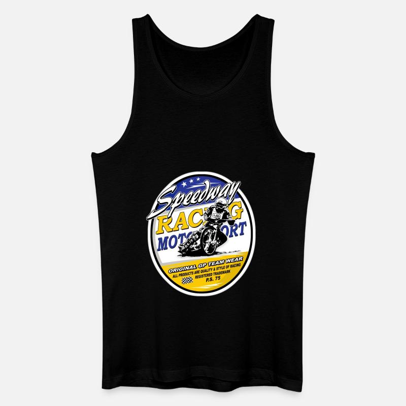 Speedway Racing - Männer Bio Tank Top - Schwarz