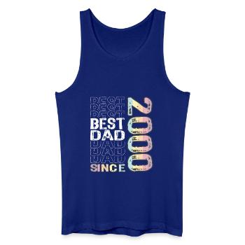Bester Papa der Welt seit 2000 Vatertag - Männer Bio Tank Top - Königsblau - Vorne