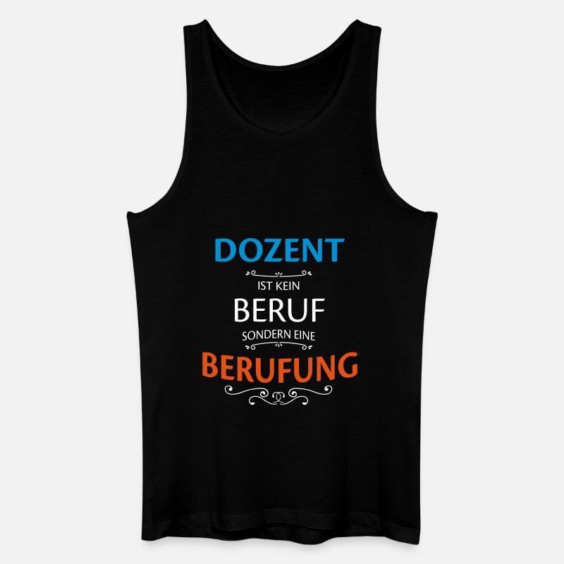 Dozent Beruf - Männer Bio Tank Top - Schwarz