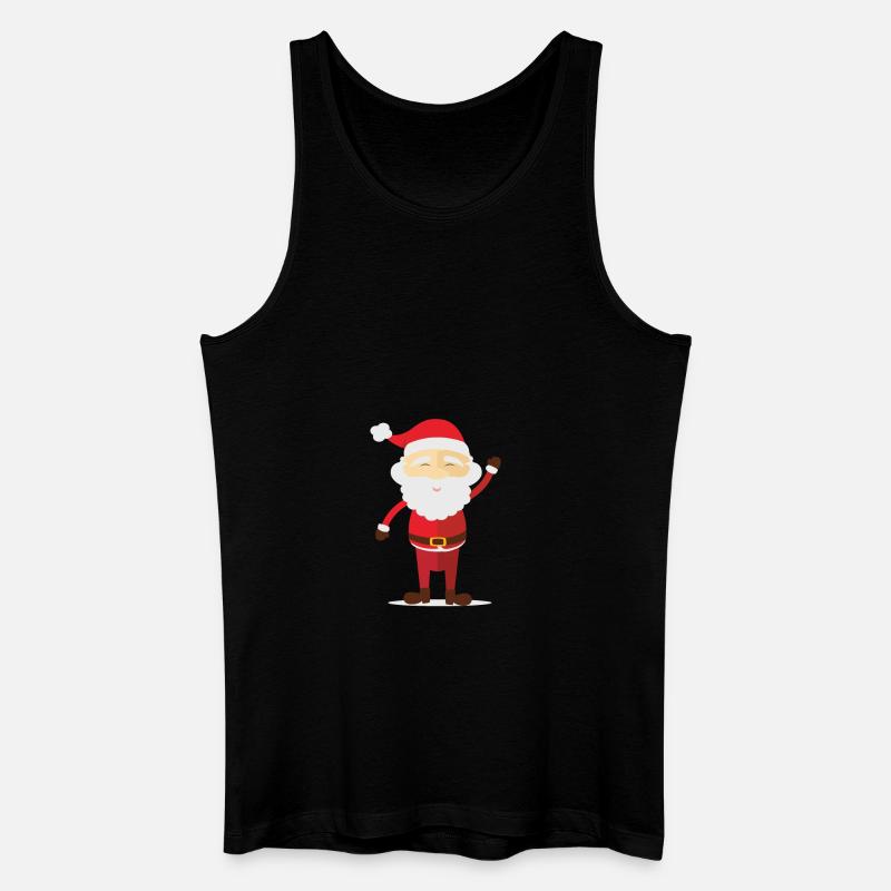 weihnachtsmann - Männer Bio Tank Top - Schwarz
