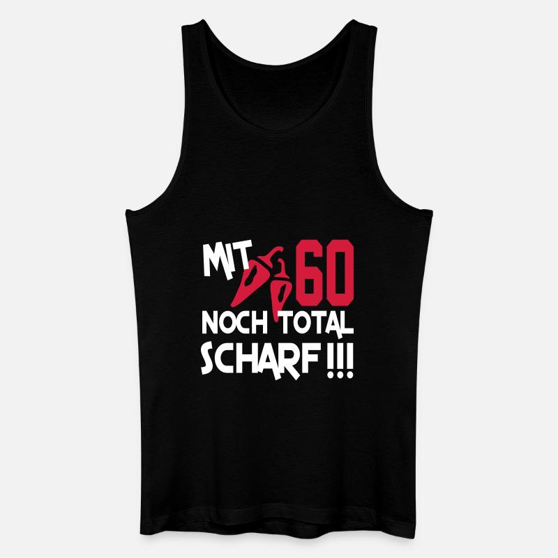 total_scharf_60 - Männer Bio Tank Top - Schwarz