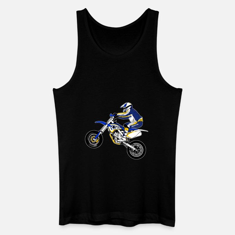 Supermoto - Männer Bio Tank Top - Schwarz