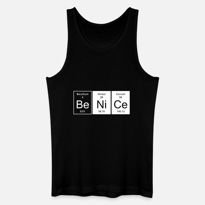 Nice - Be Nice - Männer Bio Tank Top - Schwarz