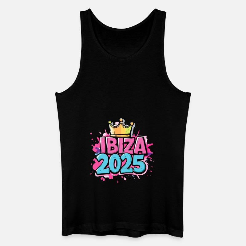 Ibiza 2025 - Männer Bio Tank Top - Schwarz