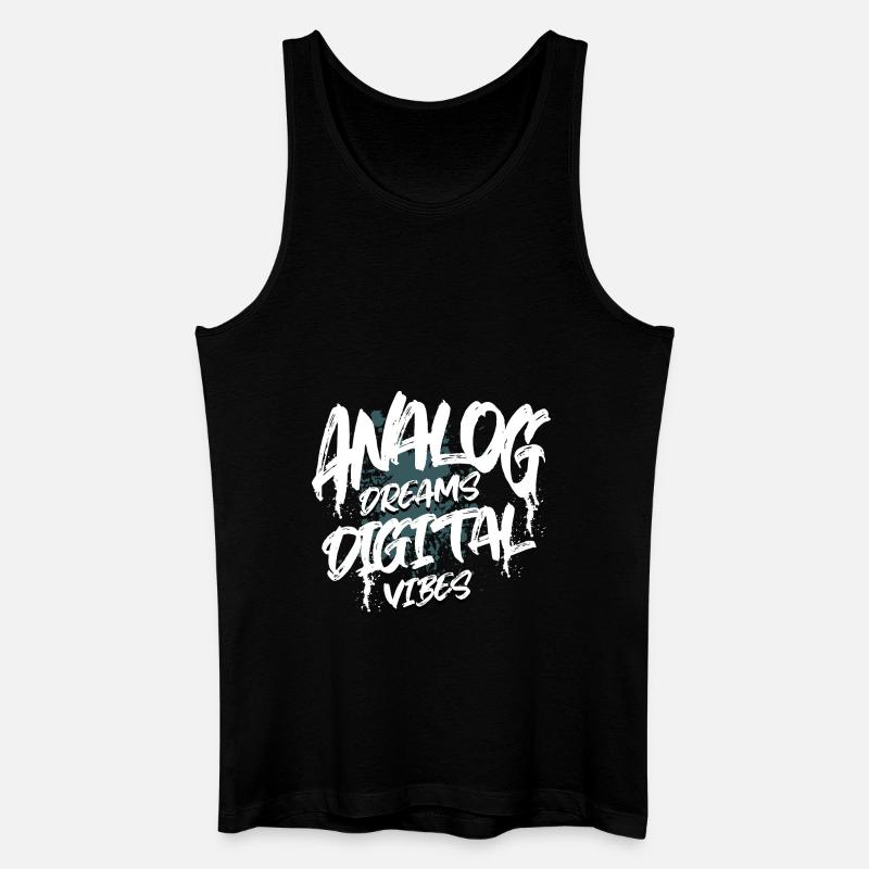 Synthesizer - Männer Bio Tank Top - Schwarz